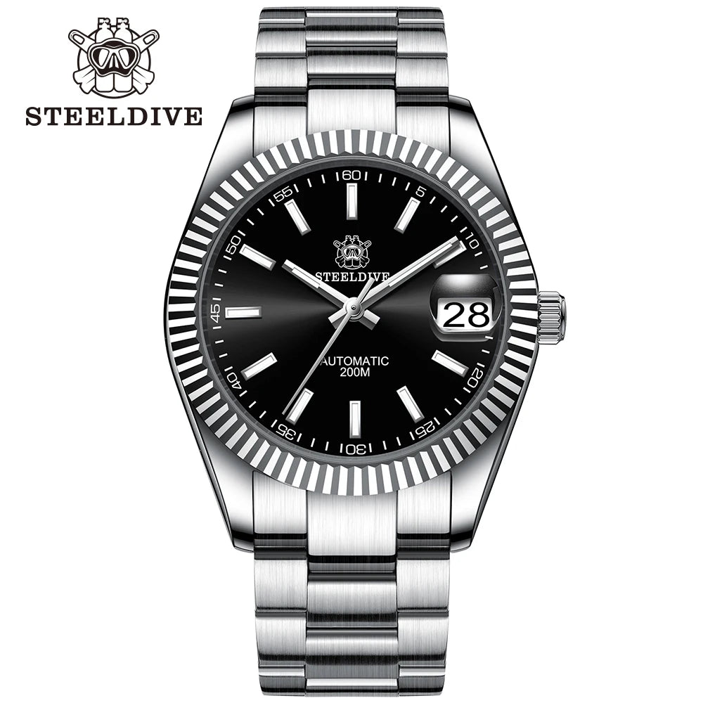 Montre Automatique Classic Cannelée 39M – Calibre Seiko NH35 (Réf. SD1933)
