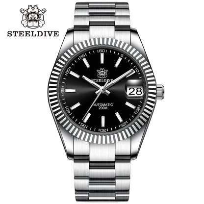 Montre Automatique Classic Cannelée 39M – Calibre Seiko NH35 (Réf. SD1933)