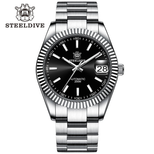 Montre Automatique Classic Cannelée 39M – Calibre Seiko NH35 (Réf. SD1933)