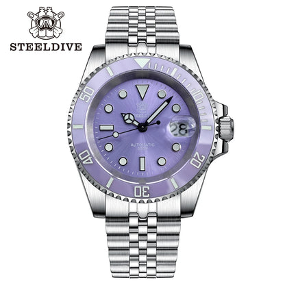 Montre Automatique Diver Pro 300M Édition Spéciale Violette – Calibre Seiko NH35 (Réf. SD1953T)