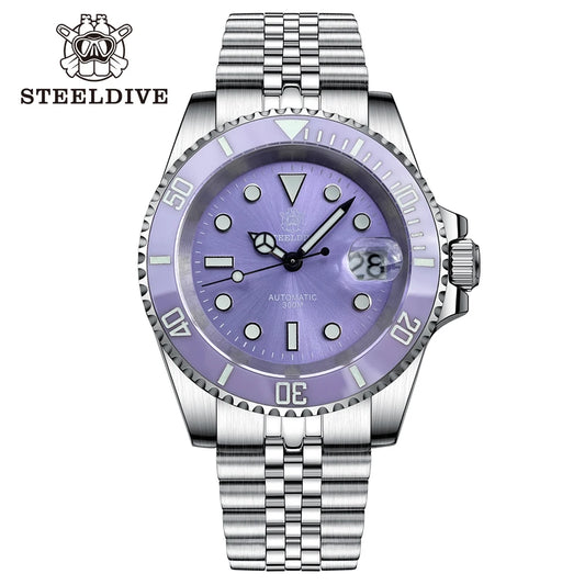 Montre Automatique Diver Pro 300M Édition Spéciale Violette – Calibre Seiko NH35 (Réf. SD1953T)