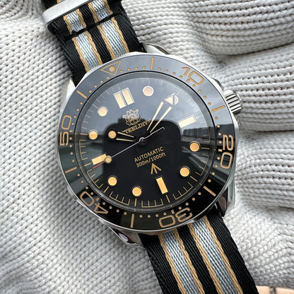 Montre Automatique Diver Vintage 300M – Calibre Seiko NH35 & Lunette Céramique (Réf. SD1957)