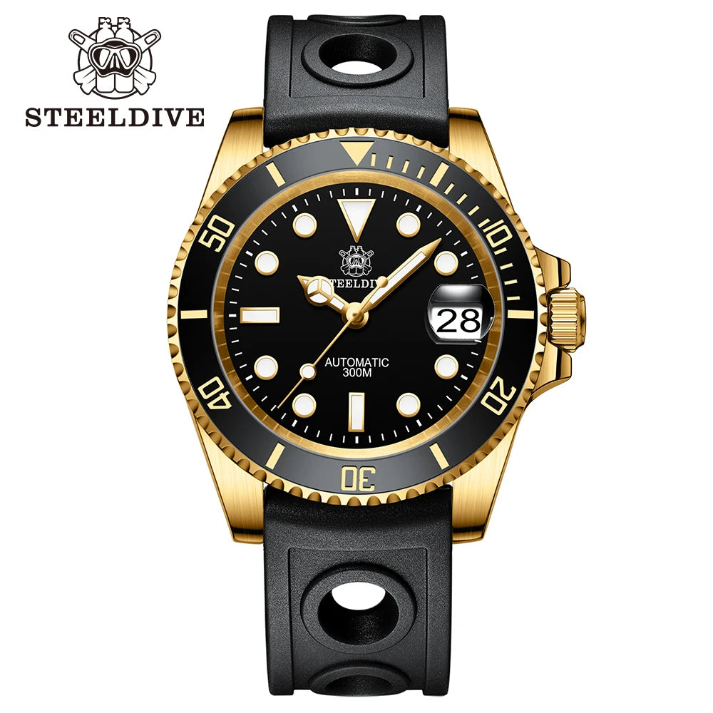 Montre Automatique Diver Pro 300M Édition Gold – Calibre Seiko NH35 (Réf. SD1953IPG)