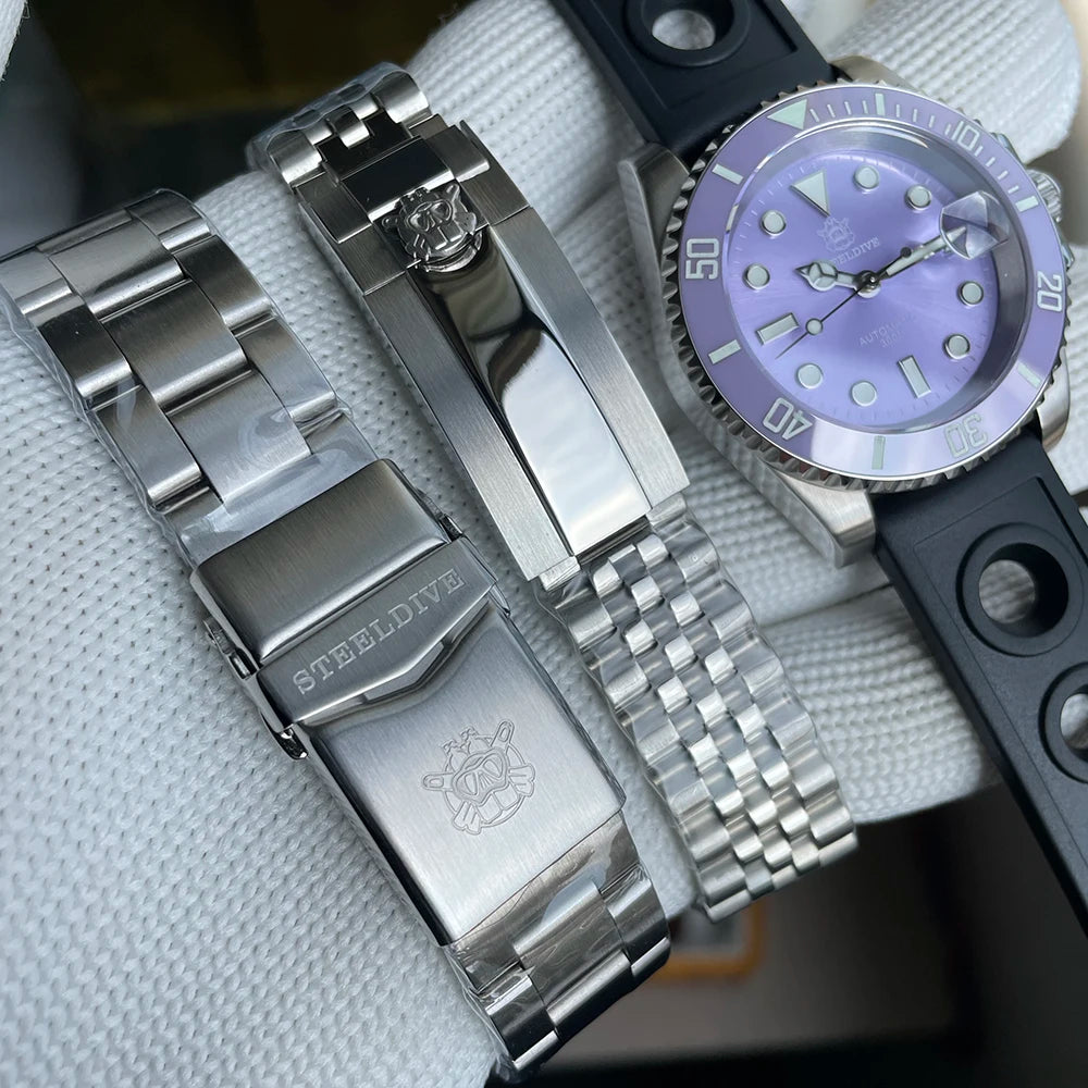 Montre Automatique Diver Pro 300M Édition Spéciale Violette – Calibre Seiko NH35 (Réf. SD1953T)
