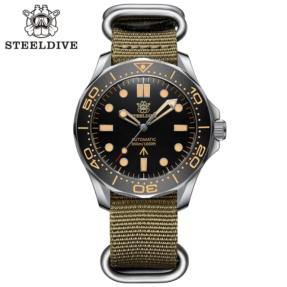 Montre Automatique Diver Vintage 300M – Calibre Seiko NH35 & Lunette Céramique (Réf. SD1957)