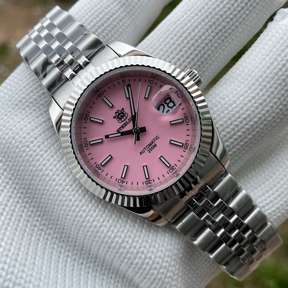 Montre Automatique Classic Cannelée 39M – Calibre Seiko NH35 (Réf. SD1933)