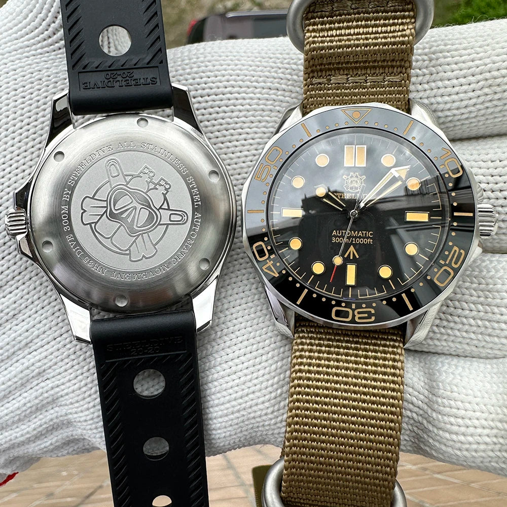 Montre Automatique Diver Vintage 300M – Calibre Seiko NH35 & Lunette Céramique (Réf. SD1957)