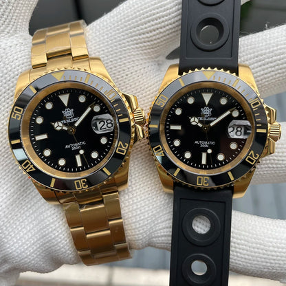 Montre Automatique Diver Pro 300M Édition Gold – Calibre Seiko NH35 (Réf. SD1953IPG)