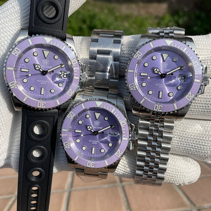 Montre Automatique Diver Pro 300M Édition Spéciale Violette – Calibre Seiko NH35 (Réf. SD1953T)