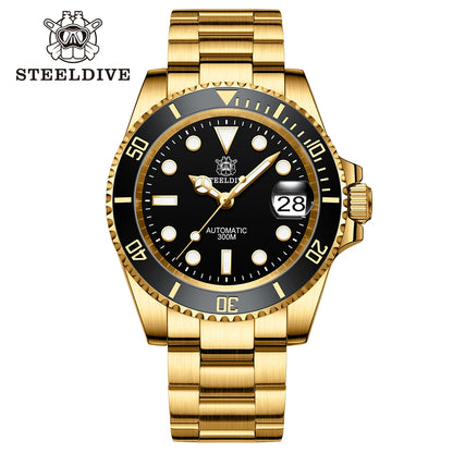Montre Automatique Diver Pro 300M Édition Gold – Calibre Seiko NH35 (Réf. SD1953IPG)