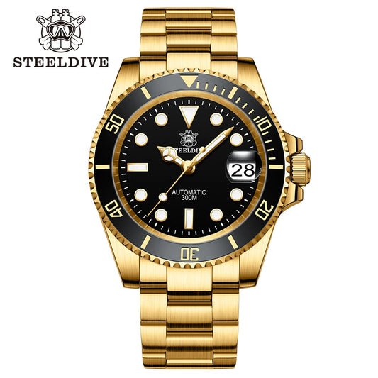 Montre Automatique Diver Pro 300M Édition Gold – Calibre Seiko NH35 (Réf. SD1953IPG)